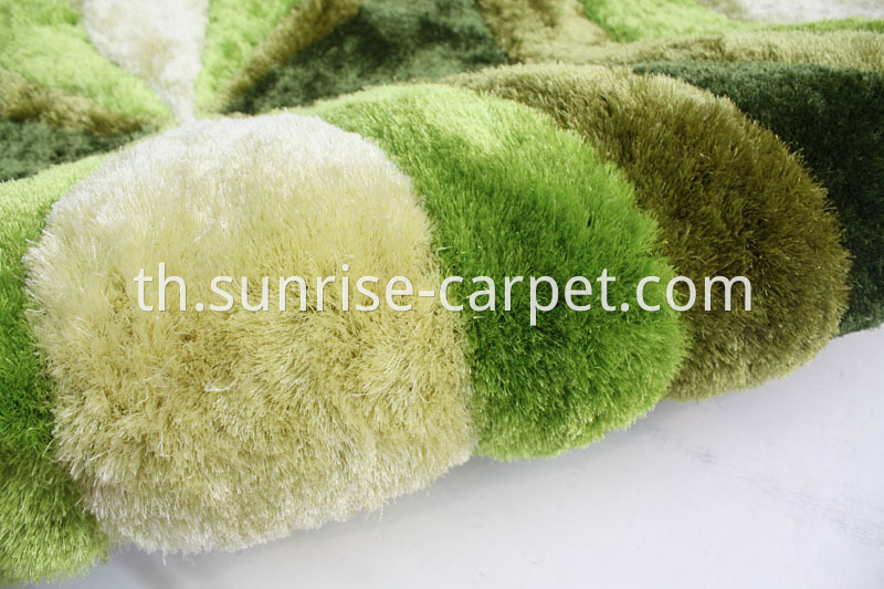 150D polyester Silk Hand Tufted Carpet